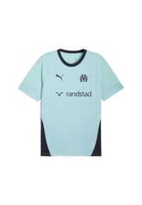 Puma - Męska koszulka treningowa Olympique Marsylia PUMA New Navy Bleu Azur Blue. Kolor: niebieski