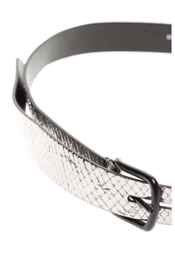 Emporio Armani - PASEK EMPORIO ARMANI. Materiał: skóra. Wzór: aplikacja, paski