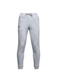 Spodnie dresowe chłopięce Under Armour RIVAL COTTON PANTS. Kolor: wielokolorowy, szary. Materiał: dresówka