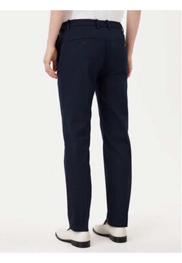 Marc O'Polo Chinosy B01 0341 10059 Granatowy Slim Fit. Kolor: niebieski. Materiał: bawełna