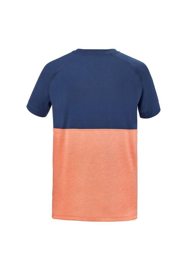 Koszulka tenisowa chłopięca Babolat Play Crew Tee Boy. Kolor: wielokolorowy, niebieski, żółty, pomarańczowy. Sport: tenis