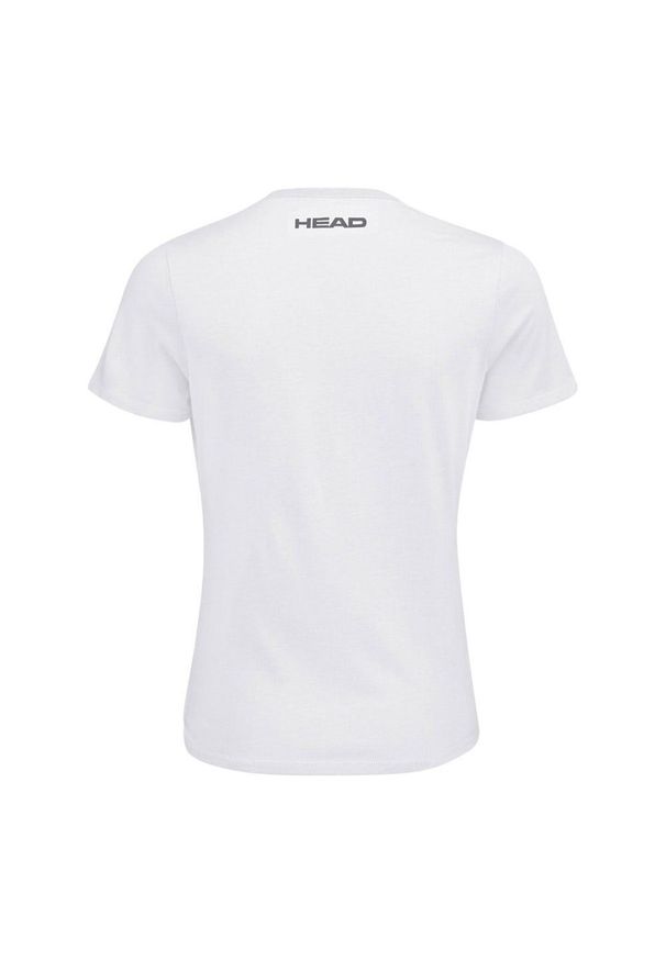 Head - T-shirt damski Club Lara. Kolor: biały. Materiał: poliester, bawełna, materiał, jersey. Sport: tenis