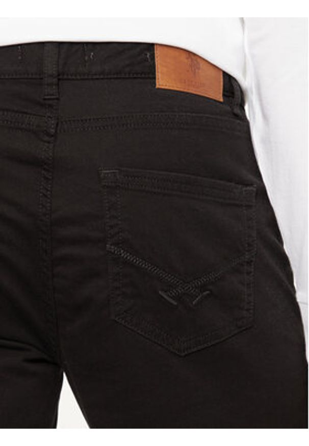 U.S. Polo Assn. Spodnie materiałowe MUP3385 Czarny Slim Fit. Kolor: czarny. Materiał: bawełna