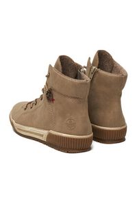 Rieker Trzewiki N0730-64 Beżowy. Kolor: beżowy. Materiał: materiał, syntetyk #7