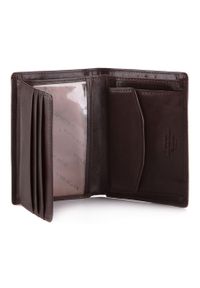 Wittchen - Męski portfel skórzany mały brązowy. Kolor: brązowy. Materiał: skóra #5