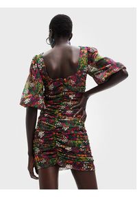 Desigual Sukienka codzienna Lara 22WWVW47 Kolorowy Slim Fit. Okazja: na co dzień. Materiał: syntetyk. Wzór: kolorowy. Typ sukienki: proste. Styl: casual #5