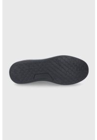 Trussardi Jeans Buty kolor czarny na platformie. Nosek buta: okrągły. Zapięcie: sznurówki. Kolor: czarny. Materiał: guma. Obcas: na platformie