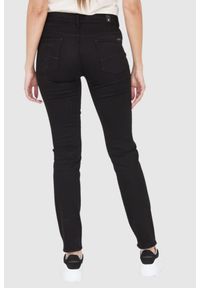 7 FOR ALL MANKIND Lekkie czarne jeansy Roxanne BAIR ECO RINSED BLACK. Kolor: czarny