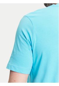 Karl Lagerfeld - KARL LAGERFELD T-Shirt 755710 552224 Niebieski Regular Fit. Typ kołnierza: dekolt w karo. Kolor: niebieski. Materiał: bawełna #3