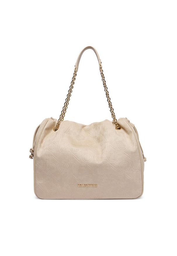 VALENTINO - Valentino Torebka Maxi VBS9U701 Beżowy. Kolor: beżowy. Materiał: skórzane