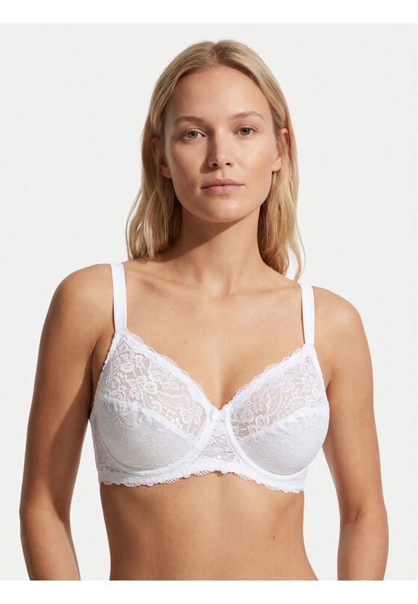 Triumph Biustonosz z fiszbiną Compliment 10166802 Biały. Kolor: biały. Materiał: syntetyk