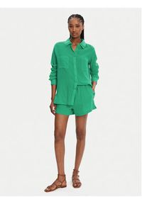 Seafolly Koszula Breeze 55428-TO Zielony Regular Fit. Kolor: zielony. Materiał: bawełna #4