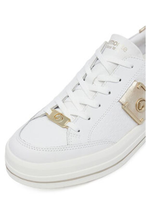 Remonte Sneakersy D1C07-80 Biały. Kolor: biały. Materiał: materiał, syntetyk