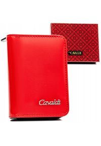 4U CAVALDI - Portfel damski 4U Cavaldi PX33-JMP czerwony. Kolor: czerwony. Materiał: skóra