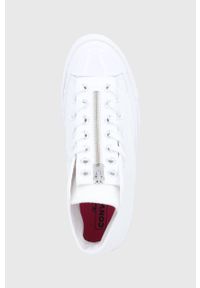 Converse Trampki damskie kolor biały. Nosek buta: okrągły. Kolor: biały. Materiał: guma. Obcas: na platformie #4