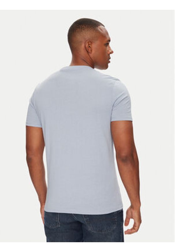Guess T-Shirt M2YI71 I3Z14 Niebieski Slim Fit. Kolor: niebieski. Materiał: bawełna