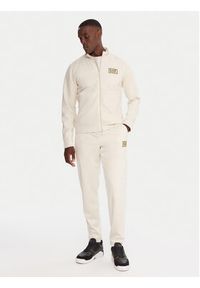EA7 Emporio Armani Spodnie dresowe 7M000676 AF16718 U1086 Beżowy Regular Fit. Kolor: beżowy. Materiał: syntetyk #4