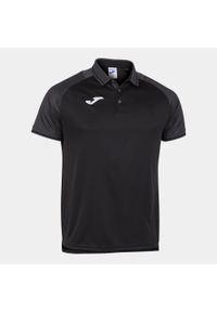 Koszulka polo do tenisa męska Joma Essential II. Typ kołnierza: polo. Kolor: czarny, szary, wielokolorowy. Sport: tenis