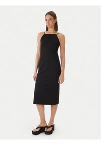 Calvin Klein Jeans Sukienka codzienna LV044F208G Czarny Slim Fit. Okazja: na co dzień. Kolor: czarny. Materiał: syntetyk. Typ sukienki: proste. Styl: casual #1