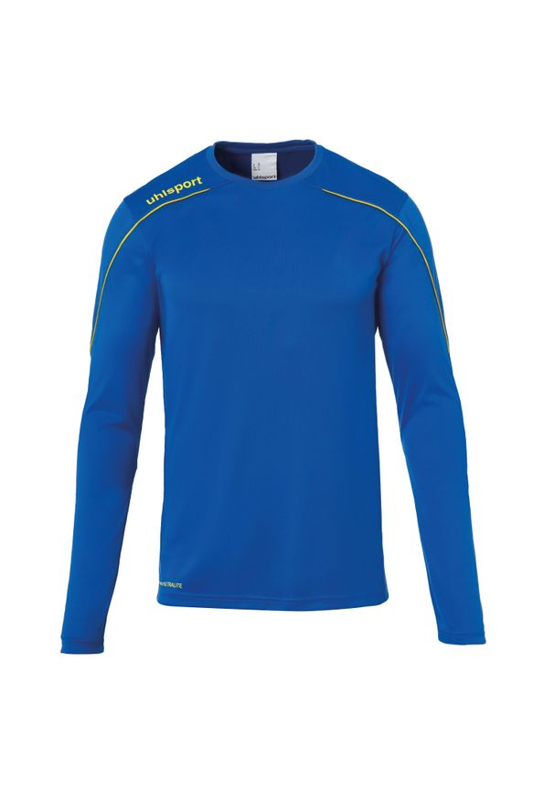 UHLSPORT - Koszulka z długim rękawem Uhlsport Stream 22. Kolor: wielokolorowy, niebieski, żółty. Długość rękawa: długi rękaw. Długość: długie. Sport: piłka nożna