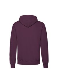 FRUIT OF THE LOOM - Męska Klasyczna Bluza Z Kapturem. Typ kołnierza: kaptur. Kolor: czerwony, wielokolorowy, brązowy