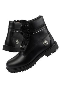 Buty do chodzenia damskie Timberland 6IN Hert BT Cupsole. Wysokość cholewki: za kostkę. Zapięcie: sznurówki. Kolor: czarny. Materiał: materiał, syntetyk. Szerokość cholewki: normalna. Sport: turystyka piesza