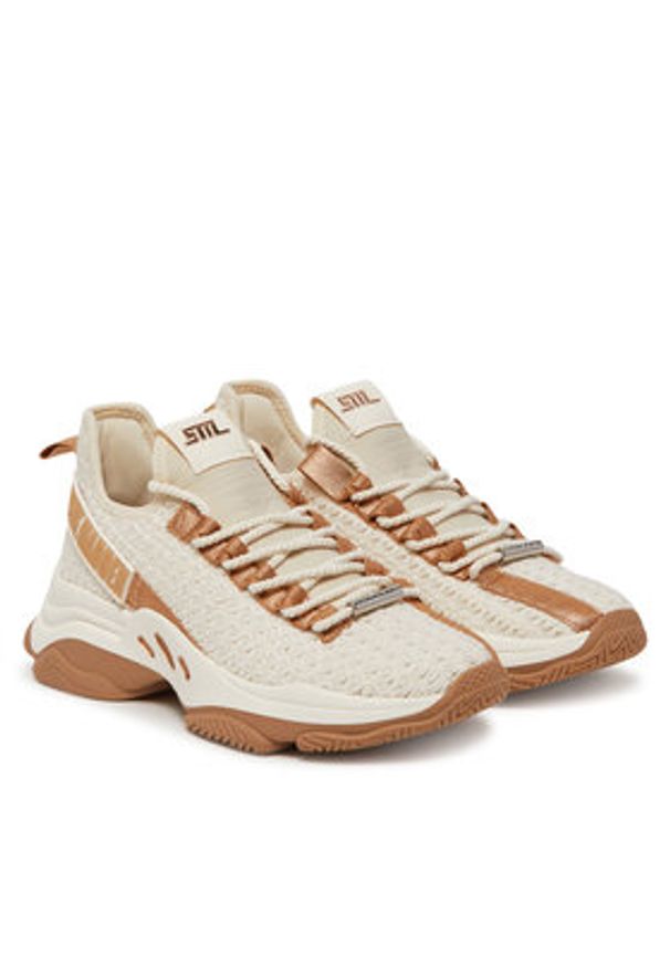 Steve Madden Sneakersy Mileage SM11003785 Écru. Materiał: materiał