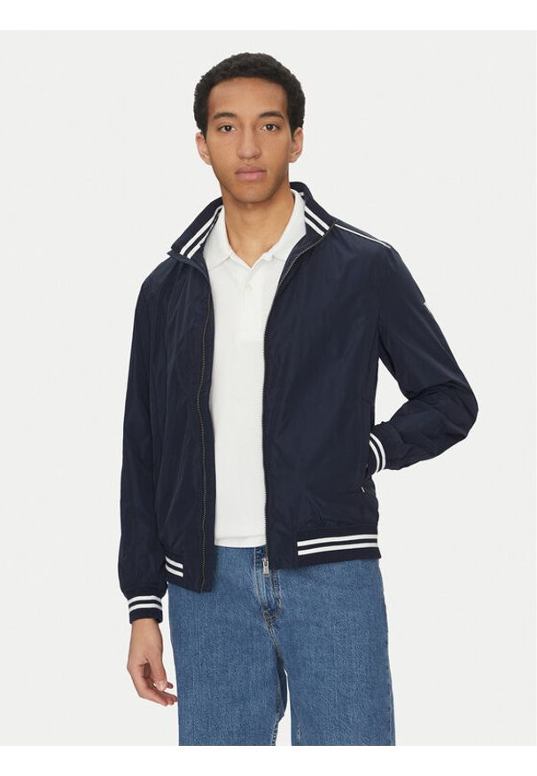 Guess Kurtka bomber M5GL28 WH762 Granatowy Regular Fit. Kolor: niebieski. Materiał: syntetyk