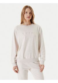 Guess Bluza O5RQ03 KCO31 Beżowy Regular Fit. Kolor: beżowy. Materiał: bawełna #1