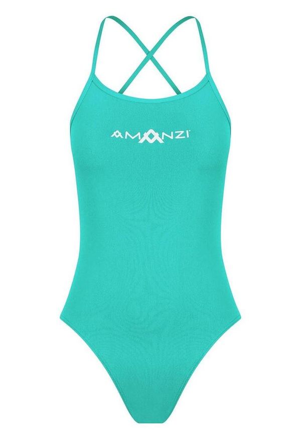 AMANZI - Amanzi Spearmint Tie Back Kostium Kąpielowy – Rozmiar 38. Kolor: niebieski