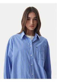 Tommy Jeans Koszula Essential DW0DW22936 Niebieski Oversize. Kolor: niebieski. Materiał: bawełna #2