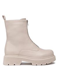 DeeZee Botki WS5956-02 Beżowy. Kolor: beżowy. Materiał: skóra #5