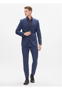 Calvin Klein Koszula K10K112305 Granatowy Slim Fit. Kolor: niebieski. Materiał: bawełna #5