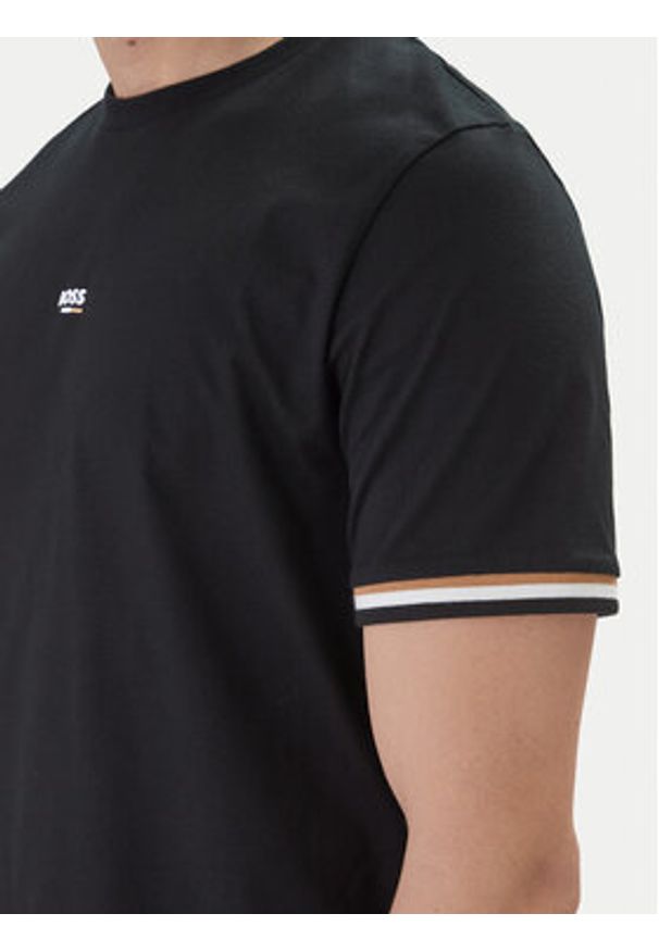 BOSS T-Shirt Iconic 50557198 Czarny Regular Fit. Kolor: czarny. Materiał: bawełna