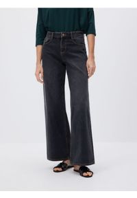 Reserved - Jeansy baggy fit - czarny. Kolor: czarny