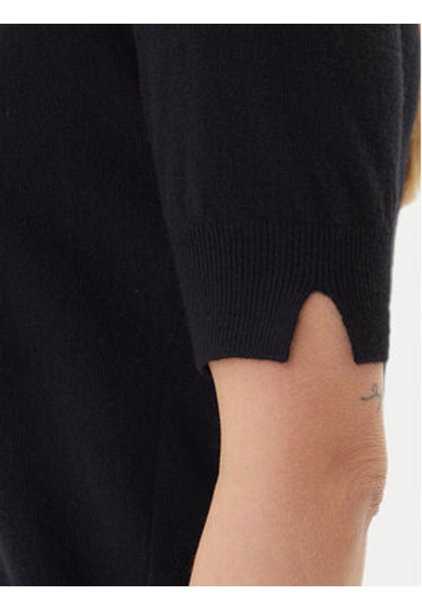 United Colors of Benetton - United Colors Of Benetton Sweter 1002D10D2 Czarny Regular Fit. Kolor: czarny. Materiał: wełna