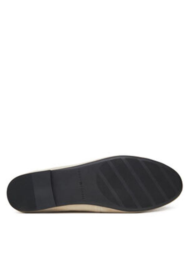 TOMMY HILFIGER - Tommy Hilfiger Baleriny Toe Cap Suede Ballerina FW0FW08909 Beżowy. Kolor: beżowy. Materiał: skóra, zamsz