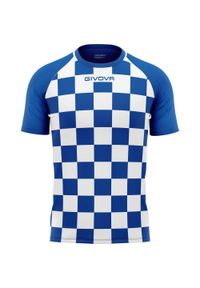 Koszulka Sportowa Givova Dama - Komfort i Lekkość w Białym i Niebieskim. Kolor: niebieski. Materiał: poliester. Sport: piłka nożna #1