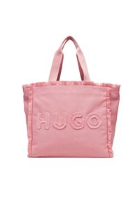 Hugo - Torebka HUGO. Kolor: różowy