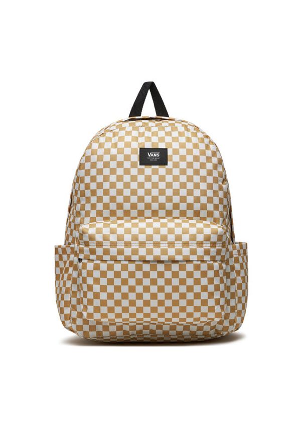 Vans Plecak Old Skool Check Backpack VN000H4X5QJ1 Brązowy. Kolor: brązowy. Materiał: materiał