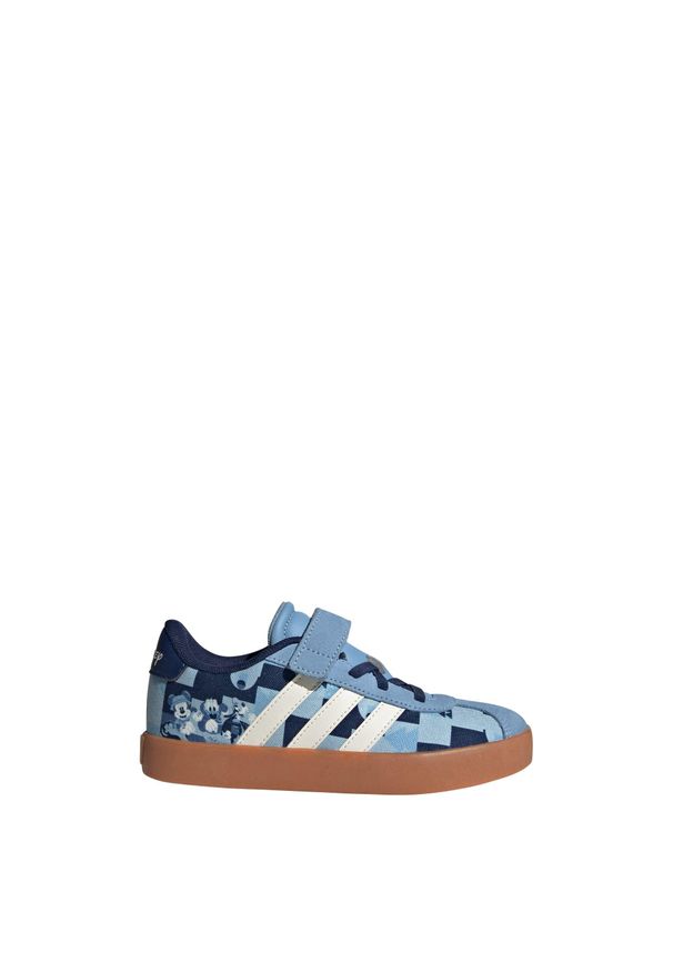 Adidas - Buty adidas x Disney Mickey VL Court. Kolor: biały, wielokolorowy, niebieski. Wzór: motyw z bajki