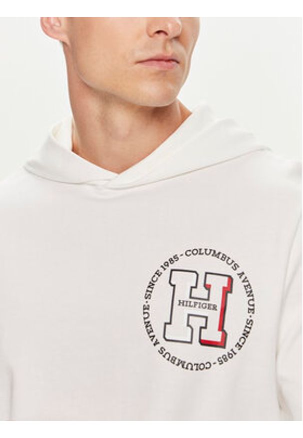 TOMMY HILFIGER - Tommy Hilfiger Bluza MW0MW34383 Biały Regular Fit. Kolor: biały. Materiał: bawełna