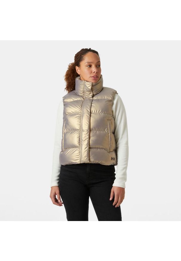 Damska kurtka bez rękawów Helly Hansen Jade. Kolor: brązowy. Materiał: puch. Długość rękawa: bez rękawów. Sezon: zima