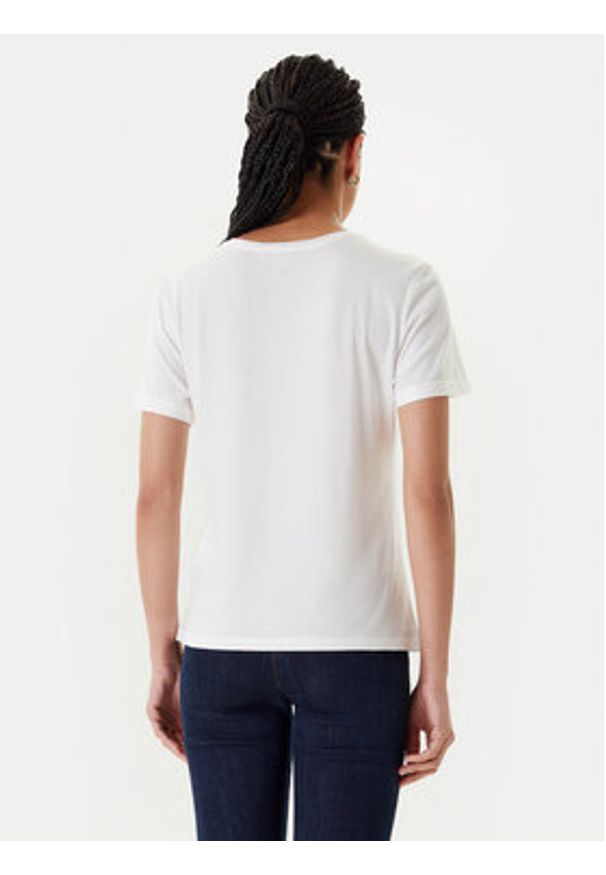 Morgan T-Shirt 251-DVIBES Biały Regular Fit. Kolor: biały. Materiał: bawełna