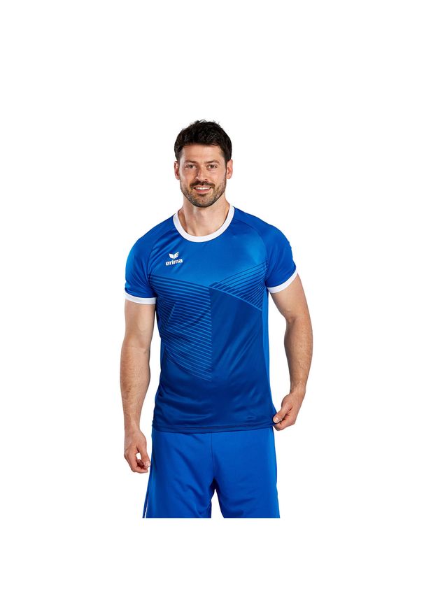 ERIMA - Jersey Erima Mantua. Kolor: wielokolorowy, niebieski, biały. Materiał: jersey. Sport: kolarstwo, fitness
