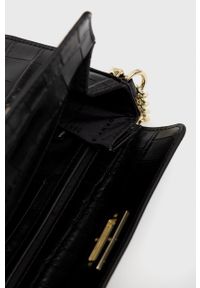 DKNY - Dkny Torba skórzana R12GQO35 kolor czarny. Kolor: czarny. Materiał: skórzane. Rodzaj torebki: na ramię #4