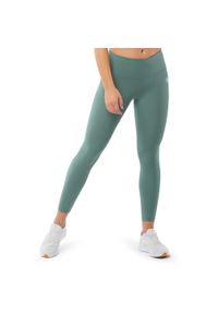 SIROKO - Legginsy sportowe fitness ze średnim stanem damskie Complex. Kolor: zielony. Materiał: nylon. Sport: fitness