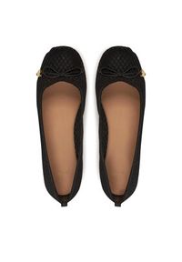Love Moschino - LOVE MOSCHINO Baleriny JA11051G0MIQ0000 Czarny. Kolor: czarny. Materiał: materiał
