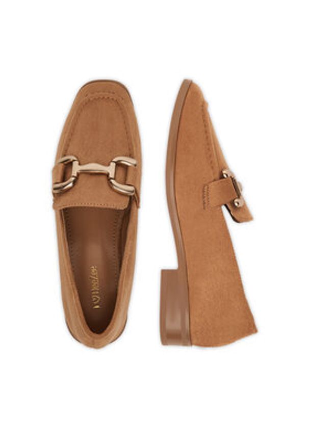 DeeZee Loafersy RD2 Brązowy. Kolor: brązowy. Materiał: materiał
