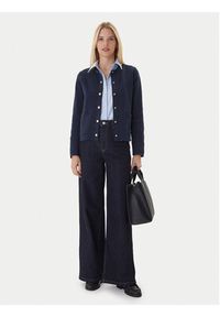 TOMMY HILFIGER - Tommy Hilfiger Kardigan WW0WW40846 Granatowy Regular Fit. Kolor: niebieski. Materiał: bawełna #4